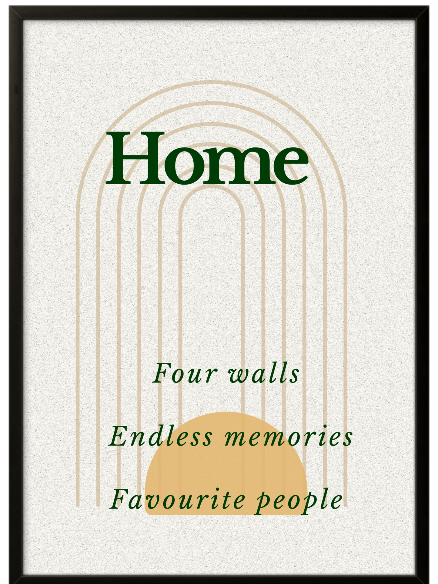 Home | Ready Framed Scandinavian Wall Art | Cozy Signature Collection Minimalist Neutral Print