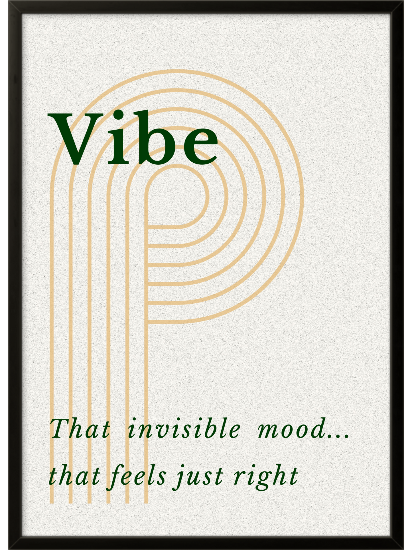 Vibe | Ready Framed Minimalist Neutral Print | Cozy Signature Collection Scandinavian Wall Art
