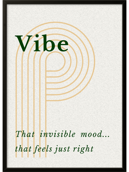 Vibe | Ready Framed Minimalist Neutral Print | Cozy Signature Collection Scandinavian Wall Art
