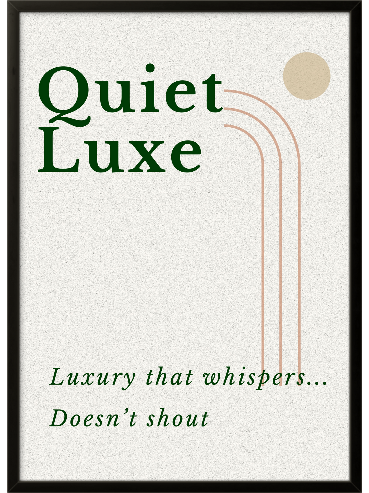 Quiet Luxe | Ready Framed Luxury Neutral Print | Cozy Signature Collection Minimalist Scandinavian Decor