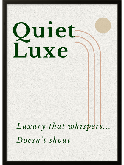 Quiet Luxe | Ready Framed Luxury Neutral Print | Cozy Signature Collection Minimalist Scandinavian Decor