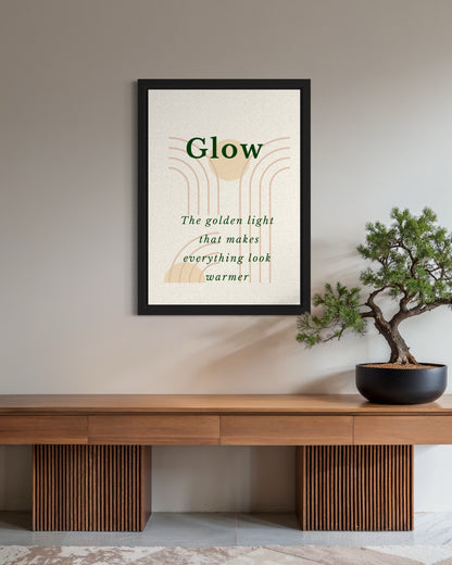 Glow | Neutral Minimalist Wall Art | Cozy Print Haus Scandi Signature Collection