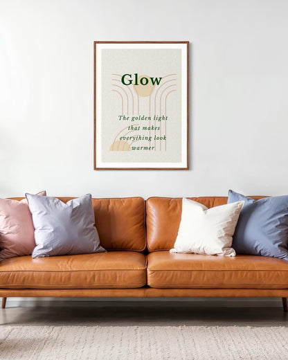 Glow | Neutral Minimalist Wall Art | Cozy Print Haus Scandi Signature Collection
