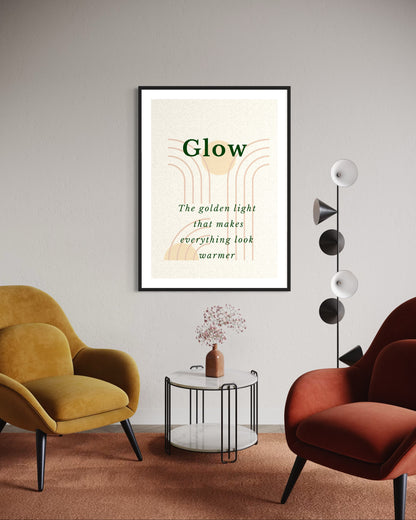Glow | Neutral Minimalist Wall Art | Cozy Print Haus Scandi Signature Collection